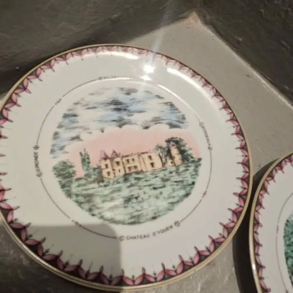 Limoges Set of 5 Phillip Deshoulieres Canape Plates 5 3/4